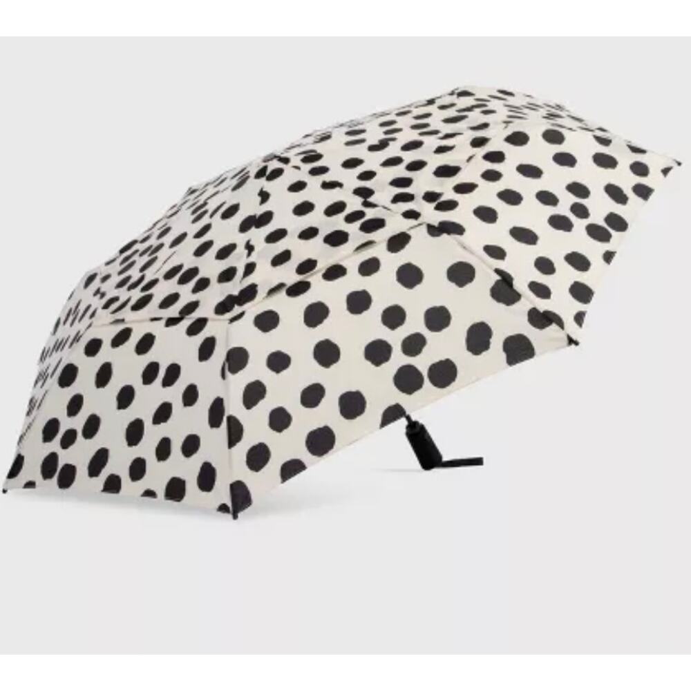 ShedRain VORTEX Auto Open/Close Compact Umbrella Telescoping Shaft 47" Polka Dot - Picture 4 of 8